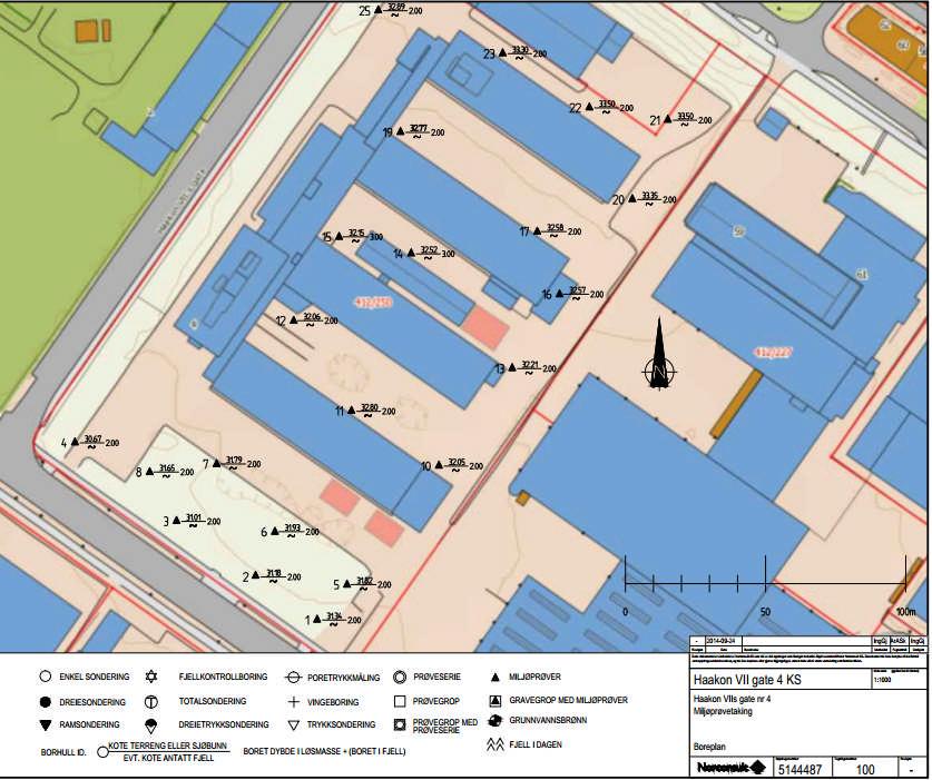 Oppdragsnr.: 5144487 Dokument nr.: 5144736-RIM-01 Miljøtekniske grunnundersøkelser Miljøtekniske grunnundersøkelser Revisjon: J01 2.2 FASE 2 2.2.1 Feltarbeid Den 3.