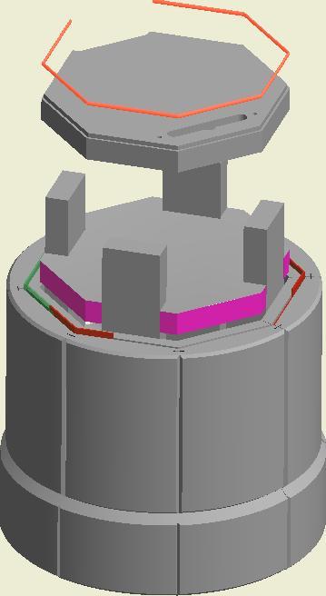 Fig. 3 1. Sett på plass 4 stk.