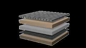DRENERINGSMATTE Med dreneringsmatte kan belegningsstein og heller legges direkte på asfalt og betong, uten behov for forarbeid. Matten gjør det også mulig å legge belegningsstein på betongterrassen.