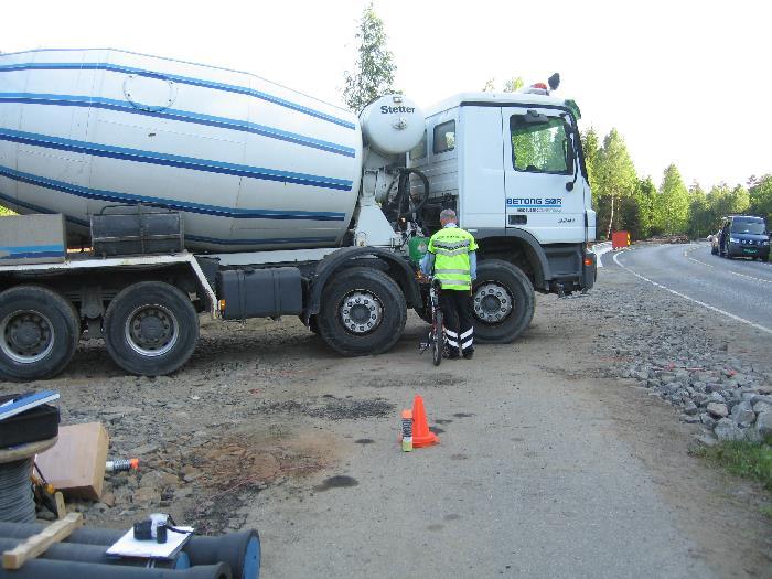 Slik var sykkelen plassert da