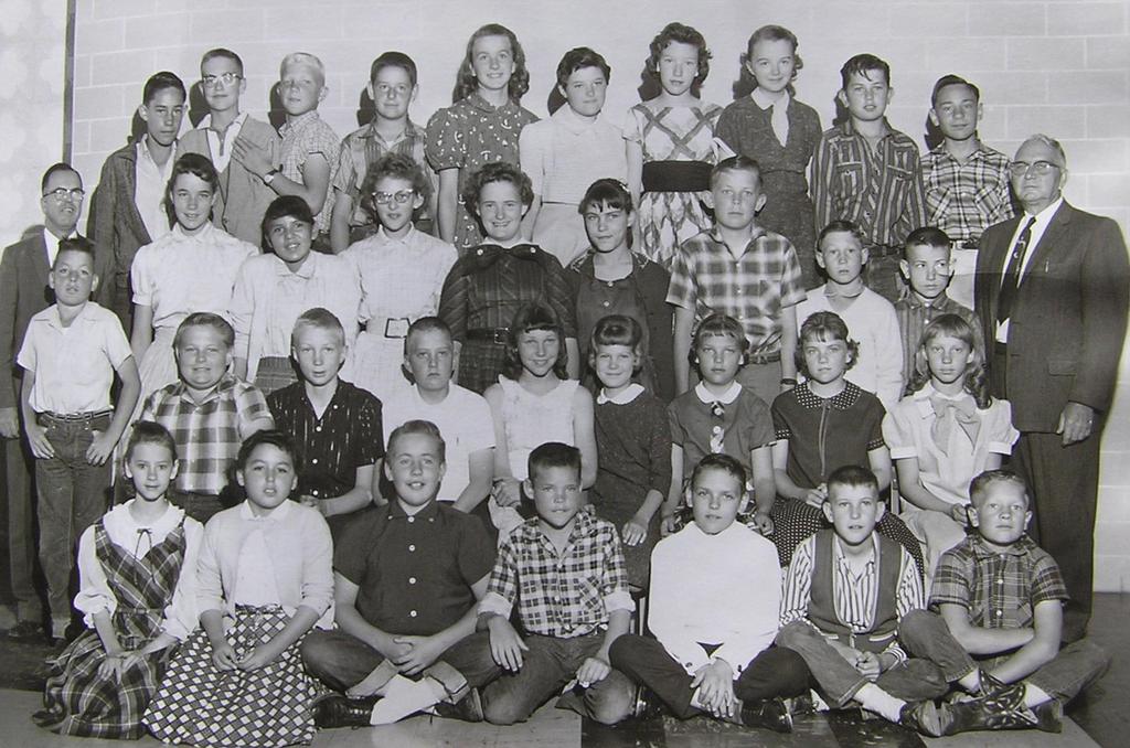 6 th Grade - Johnson, Park Elementary 1958-59, Spanish Fork, Utah Front l to r: Marilyn Bauer, Virginia Martinez, Carl Nielsen, Clark Olsen, Richard Hartvigson, Dennis Martin, Morgan Warner 2 nd :