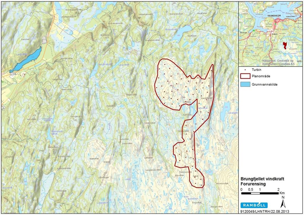 11 4. DRIKKEVANN 4.1 Krav til utredning - Tiltakets virkninger for kjente og planlagte drikkevann- og reservedrikkevannkilder skal vurderes. Virkninger i både anleggs- og driftsfase skal utredes.