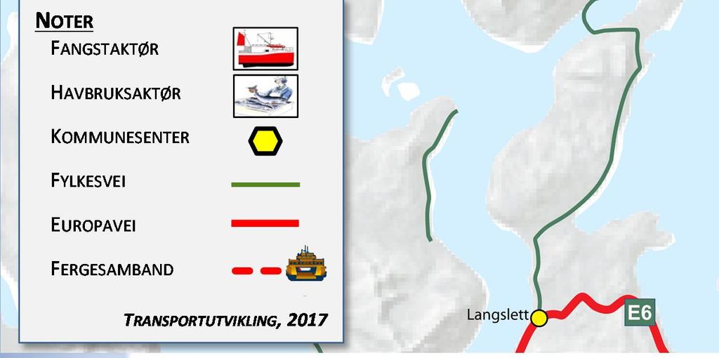 Dette er en økning på 45 % fra 2014. 18 % ØKNING I LANDET FANGST I 2016 ble det landet ca. 4.800 tonn fisk i Skjervøy. Dette er en økning på nærmere 20 % fra 2014.