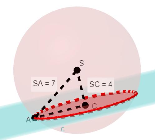 Oppgave 7 (6 poeng) En kuleflate er gitt ved x 6x + y + 4y + z 8z 0 = 0 a) Vis at sentrum i kulen er S (,, 4) Vi har at likningen for en kule er gitt ved. Bestem radien til kuleflaten.