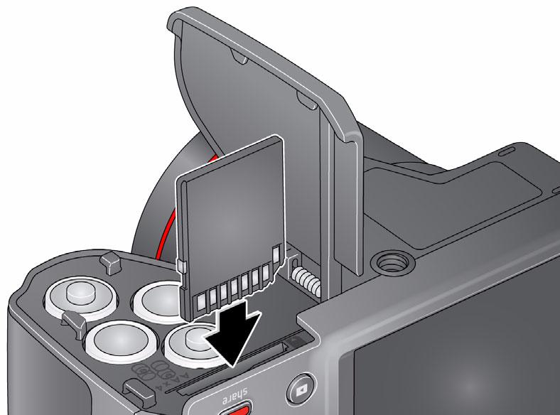 NORSK Bruke et SD- eller SDHC-kort (tilbehør) Kameraet har internminne. Vi anbefaler at du kjøper et SD- eller SDHCkort (klasse 4 eller høyere) for å kunne lagre flere bilder/videoer.