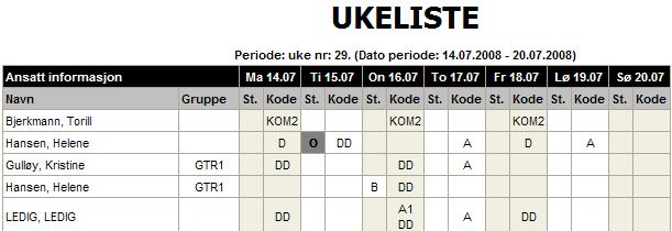 I parametervinduet er det en rekke opsjoner som bestemmer