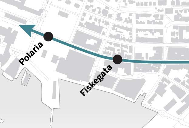 000 m 2 Byterminal Havnegata Holdeplasser sørbyen Foreslår å kutte denne Alternativ: Delt