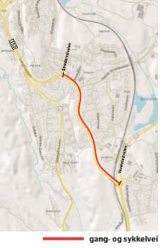 Fv. 152 Langhus: Vevelstadveien-Smedsrudveien Bygging av en kilometer gang- og sykkelvei, inkl.