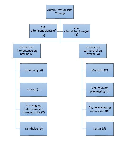 1. Divisjonsdirektørene har lederansvar for de etatene som ligger til divisjonen. 2.