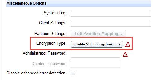 1. Activate the SSL Encryption Analysis, which is located in the Setup node in the navigation tree.