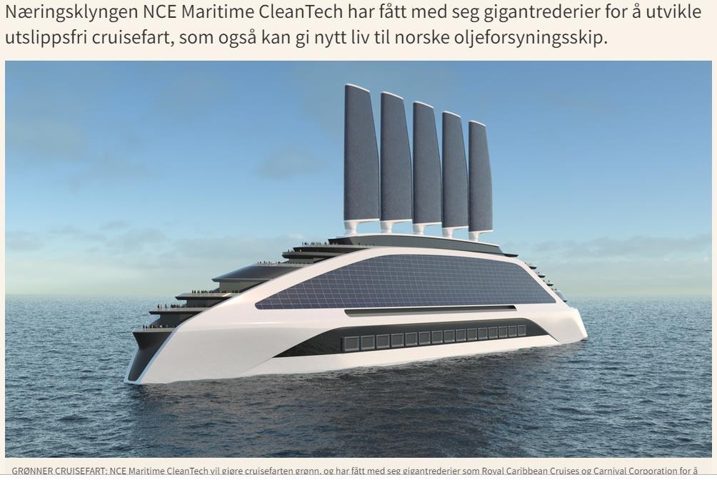 NCE Maritime CleanTech har fått med seg internasjonale cruisegiganter for å utvikle et