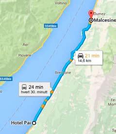 6 Ferie Gardasjøen, oktober 2015. Tirsdag 6. oktober - vi reiser nordover til Malcesine og tar ferge til Limone.