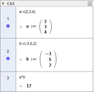 1.3.5 Vi har gitt vektorene a,3,4, b 3,5, a) Finn skalarproduktet mellom vektorene.