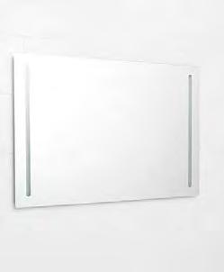 Speil og speilskap Porsgrund Reflect LED 400 Planspeil Reflect speil med integrert LED-belysning, 400 mm. Speil med to vertikale spalter.