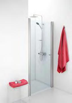 Dusj Porsgrund Showerama 10-0 Nisjevegg Showerama 10-0 er en nisjevegg uten sokkel, noe som gjør dusjen enkel å bruke også for bevegelseshemmede.