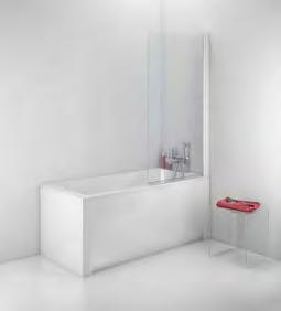 Dusj Porsgrund Showerama 10-40 Badekarskjerm Showerama 10-40 er en badekarskjerm med klart glass i størrelse 800 mm, som kan åpnes både innover og utover.
