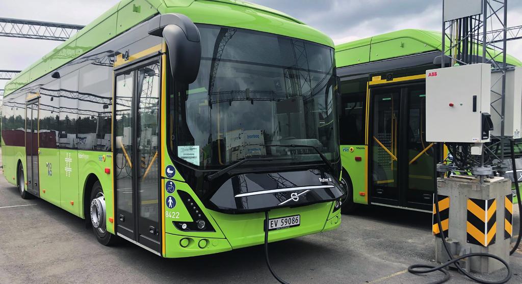 De 17 nye el-bussene er levert av Volvo Aktuelt Oppstart med el-busser på Romerike - innfører TaaS Søndag 30.