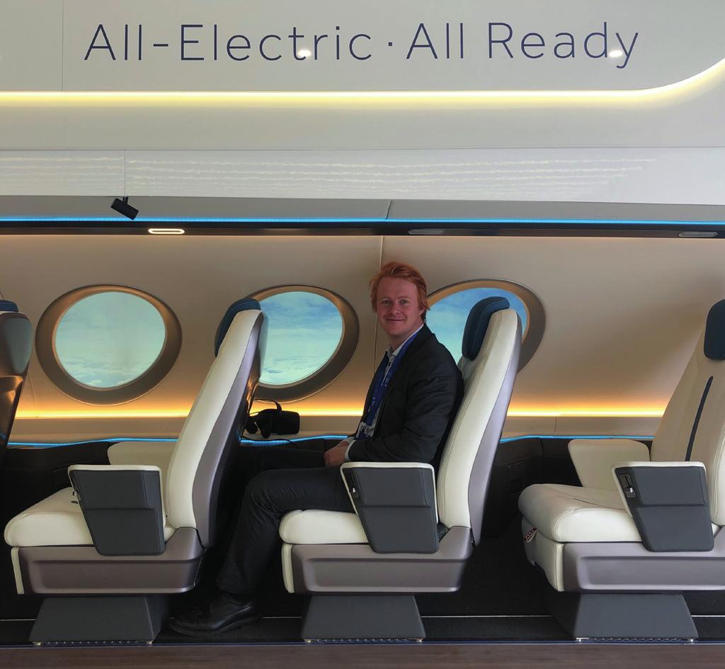 Aktuelt Andreas Aks ombord i «Eviation Alice» med Siemens/Rolls Royce motorer.