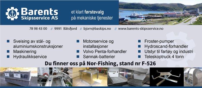 leverer også: Arbeidstøy, tauverk, anker/ dregger, dekksutstyr etc. - Fisk er viktigere enn olje, mener hammerfestordfører Alf E. Jakobsen.
