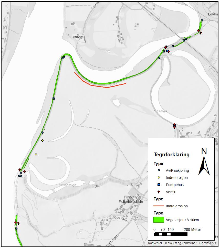 Flisa-Arneberg flomverk (VV 5336,8964) og pumpestasjon (VV 5336,8545), Åsnes kommune Status og vurdering av behovet for oppgradering multiconsult.