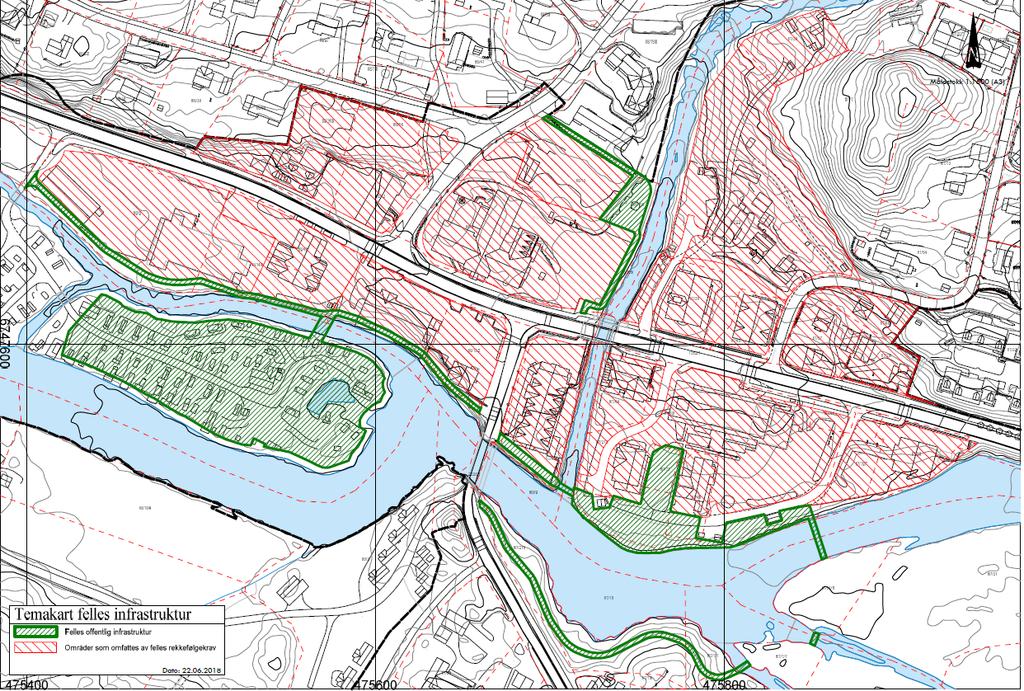 Beregnet restareal: Gjenstående areal i m 2 BRA som kan bebygges i hver enkelt plan i løpet av x år Infrastrukturkostnad: Infrastrukturkostnad = Kostnad pr.