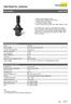 Data Sheet for Joysticks