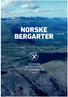 NORSKE BERGARTER