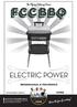 ELECTRIC POWER. Share the fun of cooking! BRUKERMANUAL & VEDLIKEHOLD. NORsk