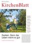 KirchenBlatt. Danken. Denn das Leben meint es gut