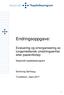 Endringsoppgave: Evaluering og omorganisering av lungemedisinsk utredningsenhet etter pasientforløp. Nasjonalt topplederprogram.