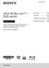 Ultra HD Blu-ray -/ DVD-spiller