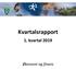 Kvartalsrapport 1. kvartal 2019