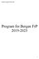 Program for Bergen FrP Program for Bergen FrP