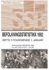 BEFOLKNINGSSTATISTIKK 1992 HEFTE II