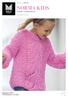 MODELL NORMA KIDS STRIKKET I 2 TRÅDER PÅFUGL LINE LANGMO PÅFUGL. #dalegarn #DG #houseofyarn_norway 8+10