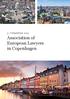 5-8 September Association of European Lawyers in Copenhagen