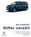 Nye PEUGEOT Rifter varebil