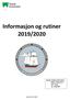 Informasjon og rutiner 2019/2020