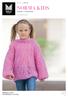 MODELL NORMA KIDS STRIKKET I 1 TRÅD PÅFUGL LINE LANGMO PÅFUGL. #dalegarn #DG #houseofyarn_norway 7+9