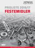 PRISLISTE 2016/17 FESTEMIDLER PRISLISTE MFT FESTEMIDLER PRISENE GJELDER FRA *esk = plasteske *spa = plastspann