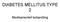 DIABETES MELLITUS TYPE 2. Medikamentell behandling