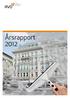 Årsrapport 2012. Fra Fra Fondsstyret. Fondsstyret