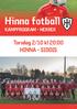 Hinna fotball KAMPPROGRAM - HERRER