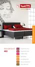 www.wonderlandbeds.com Wonderland 402 Regulerbar seng Regulerbar seng Ställbar säng Säätösänky Verstelbaar bed Das justierbare Bett Adjustable bed