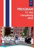 PROGRAM. 17. mai i Sarpsborg 2015. Sarpsborg - der barn og unge lykkes