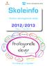 Skoleinfo. Profesjonelle elever 2012/2013. Horten videregående skole. http://hvs.vfk.no. Kunnskap gir muligheter!