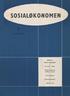 SOS IALOKOIN tm IN. Ved årsskiftet. Nr. 1 15. årgang - januar 1961. Utgitt av Sosialøkonomisk Samfmm