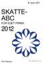 E-bok 001 SKATTE- ABC FOR EGET FIRMA. Otto Risanger