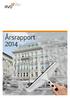 Årsrapport 2014. Fra Fra Fondsstyret. fondsstyret