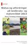 Status og utfordringer på landbruks- og matområdet 2013. Nord-Trøndelag fylkeskommune